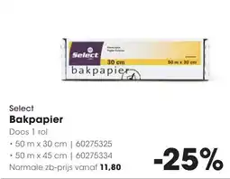 HANOS Select Bakpapier aanbieding