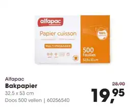 HANOS Alfapac Bakpapier aanbieding