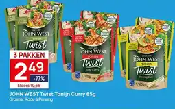 Butlon John west twist tonijn curry aanbieding