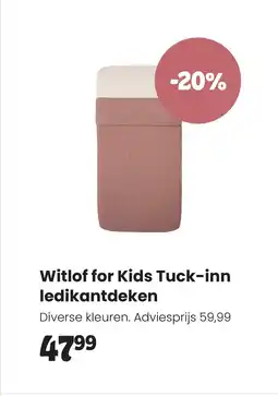 Babypark Witlof for Kids Tuck-inn ledikantdeken aanbieding
