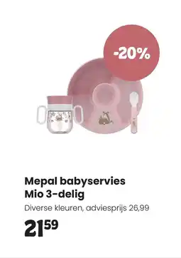 Babypark Mepal babyservies Mio aanbieding