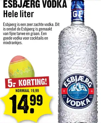 Dirck 3 Esbjaerg Vodka 100 cl aanbieding