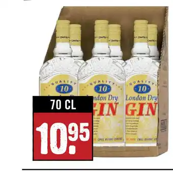 Dirck 3 Quality 10 London Dry Gin 70 cl aanbieding