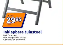 Action Inklapbare tuinstoel aanbieding