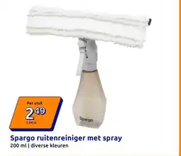 Action Spargo ruitenreiniger met spray aanbieding
