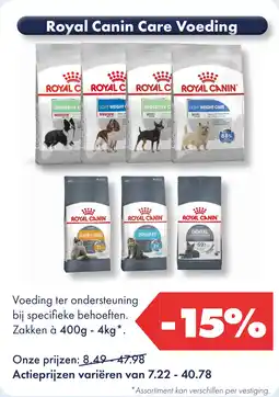 Huisdier Voordeelshop Royal Canin Care Voeding aanbieding