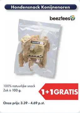 Huisdier Voordeelshop Hondensnack Konijnenoren aanbieding