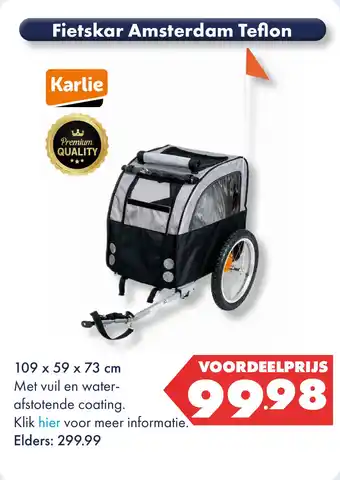 Huisdier Voordeelshop Fietskar Amsterdam Teflon aanbieding