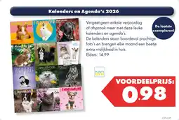 Huisdier Voordeelshop Kalenders en Agenda's 2026 aanbieding