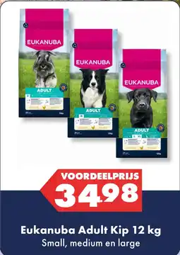 Huisdier Voordeelshop Eukanuba Adult Kip 12 kg aanbieding