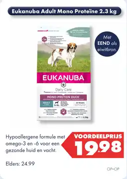 Huisdier Voordeelshop Eukanuba Adult Mono Proteïne 2.3 kg ) aanbieding