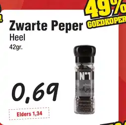 Budget Food Zwarte Peper aanbieding