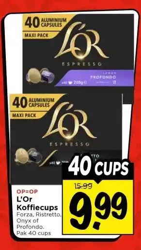 Vomar Voordeelmarkt L'Or Koffiecups aanbieding