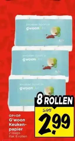 Vomar Voordeelmarkt G'woon Keuken-papier aanbieding