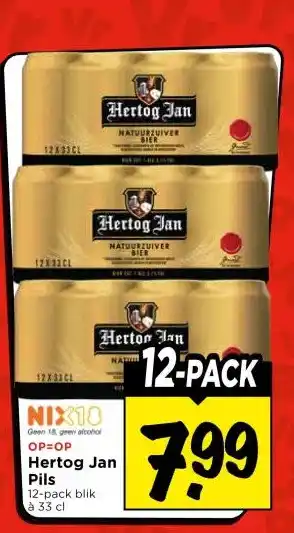 Vomar Voordeelmarkt Hertog Jan Pils aanbieding