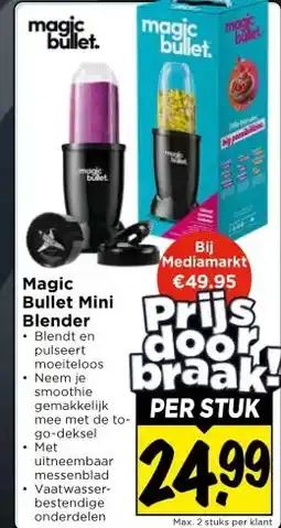 Vomar Voordeelmarkt Magic Bullet Mini Blender aanbieding