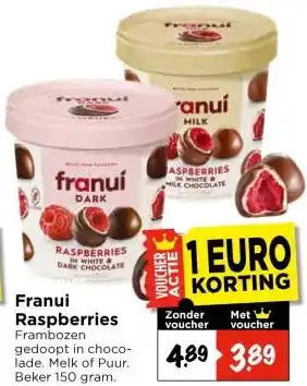 Vomar Voordeelmarkt Franui Raspberries aanbieding