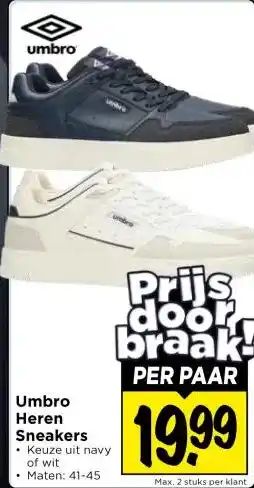 Vomar Voordeelmarkt Umbro Heren Sneakers aanbieding