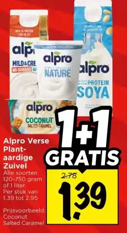 Vomar Voordeelmarkt Alpro Verse Plant- aardige Zuivel aanbieding
