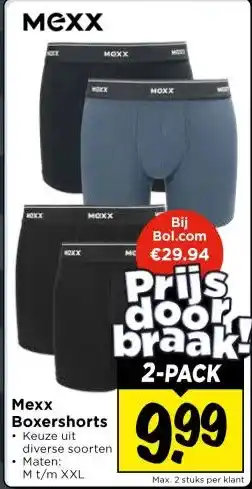 Vomar Voordeelmarkt Mexx Boxershorts aanbieding