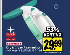 Vomar Voordeelmarkt Dry & Clean Raamzuiger aanbieding