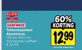 Vomar Voordeelmarkt Telescoopsteel Aluminium aanbieding