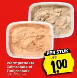 Vomar Voordeelmarkt Warmgerookte Zalmsalade of Tonijnsalade aanbieding