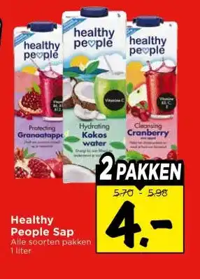Vomar Voordeelmarkt Healthy People Sap aanbieding
