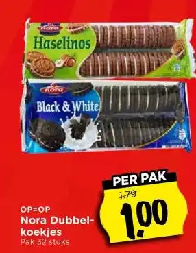 Vomar Voordeelmarkt Nora Dubbel- koekjes aanbieding