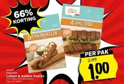 Vomar Voordeelmarkt Lekker & Anders Snacks aanbieding