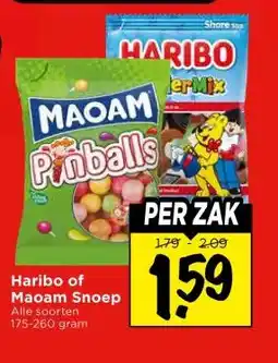 Vomar Voordeelmarkt Haribo of Maoam Snoep aanbieding