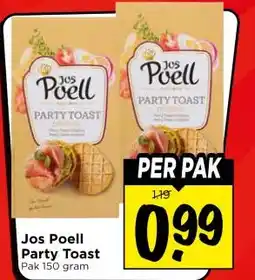 Vomar Voordeelmarkt Jos Poell Party Toast aanbieding