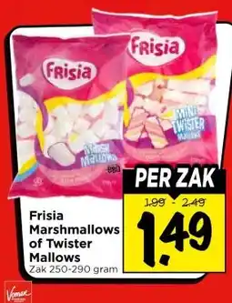Vomar Voordeelmarkt Frisia Marshmallows of Twister Mallows aanbieding