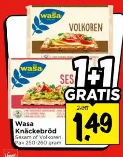 Vomar Voordeelmarkt Wasa Knäckebröd aanbieding