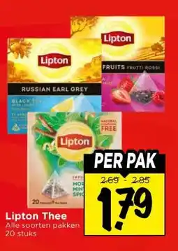 Vomar Voordeelmarkt Lipton Thee aanbieding