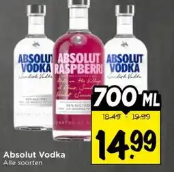 Vomar Voordeelmarkt Absolut Vodka Alle soorten aanbieding