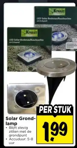 Vomar Voordeelmarkt Solar Grond- lamp aanbieding
