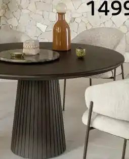 Henders & Hazel Ravello, eetkamertafel rond 140 cm - Basalt aanbieding