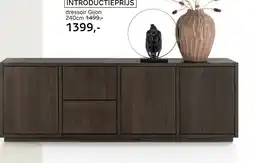 Henders & Hazel Gijon, dressoir 240 cm - 3-deuren + 2-laden met plint aanbieding