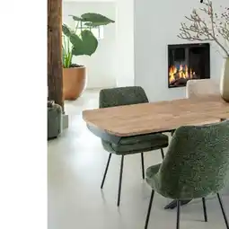 Henders & Hazel Pavalon, uitschuiftafel 170 (+ 60) x 100 cm - natural aanbieding