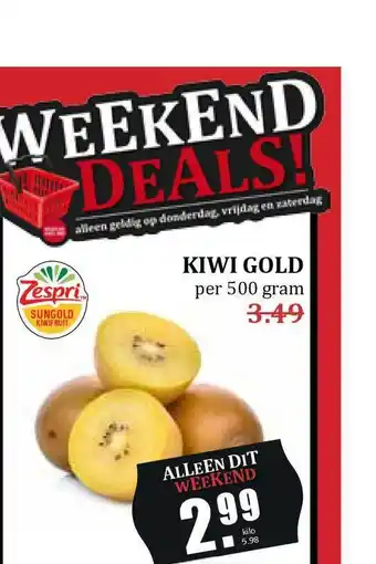 MCD Supermarkt Kiwi gold 500 gram aanbieding