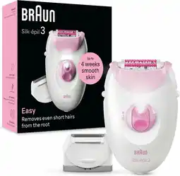 MediaMarkt Braun Se3-031 Epilator Wit aanbieding
