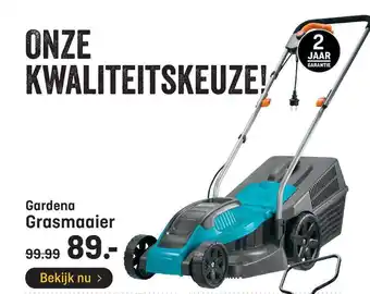 Hubo Gardena grasmaaier aanbieding