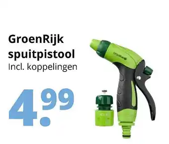 GroenRijk Groenrijk spuitpistool incl. koppelingen aanbieding