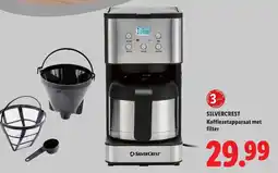 Lidl Silvercrest koffiezetapparaat met filter aanbieding