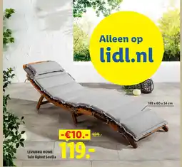 Lidl Livarno home Tuin ligbed Sevilla aanbieding