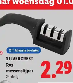 Lidl Silvercrest rvs messenslijper aanbieding