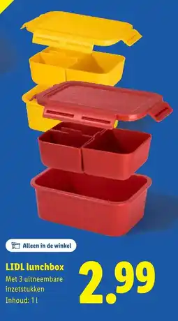 Lidl LIDL lunchbox aanbieding