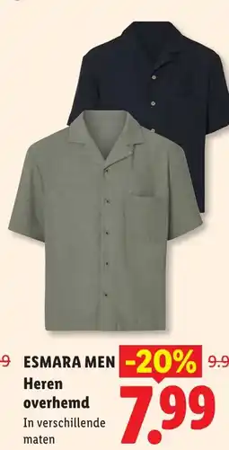 Lidl Esmara men heren overhemd aanbieding