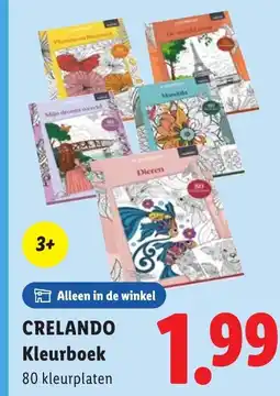 Lidl Crelando kleurboek aanbieding